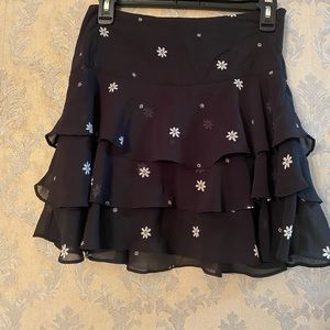 Urban Outfitters Black Daisy Skirt